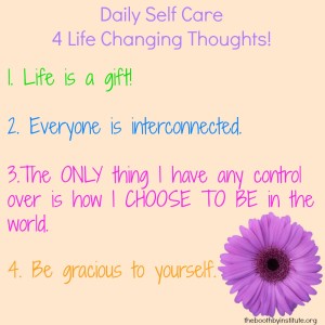 4 Self Care Thoughts